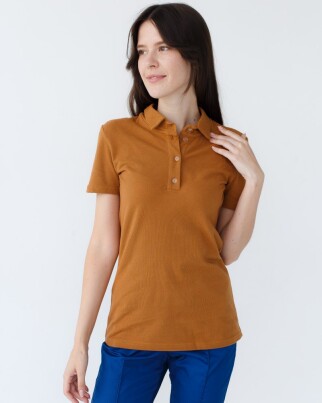 Medical polo for women caramel 147-418-677 (6613394) фото 5