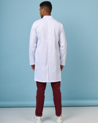 Medical coat for men Amsterdam white-gray 154-366-679 / 154-366-755 (6613822) фото 5