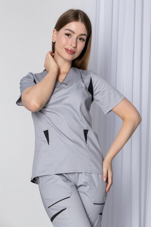 Medical stretch jacket Emelie-stretch. Smoke (5437006) фото 1