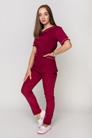 Костюм Монік, жіночий медичний, завужені штани. Марсал (5410152) фото 1
