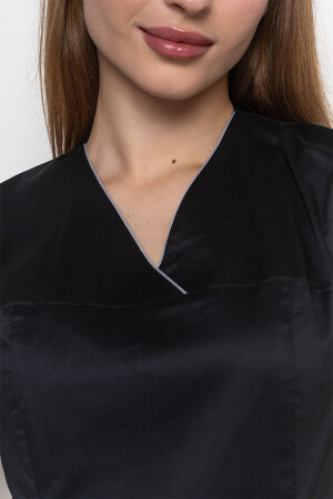 Medical stretch jacket Emelie-stretch. Black (5437007) фото 8