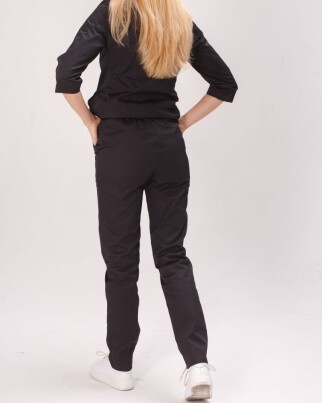 Медицинский костюм женский Элизабет черный 441-321-679 (6613363) фото 2