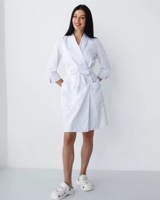 Medical gown for women Osaka white 506-324-945 (6637722) фото 1