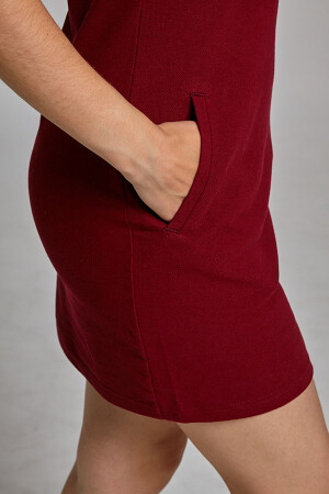 POLO classic dress, short sleeve. Bordeaux (544611) фото 7