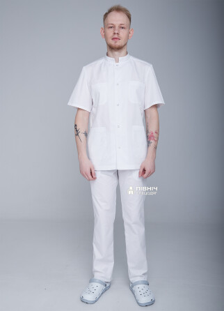 Medical trousers for men "Ivan" white (3399120) фото 3