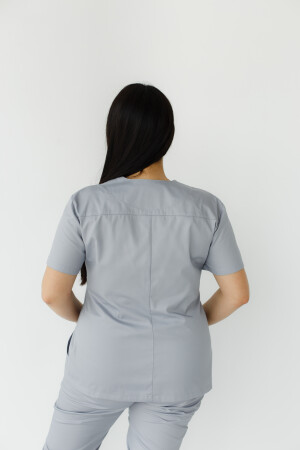 Medical shirt women's Topaz gray 164-328-705 / 386-328-705 (6613496) фото 7