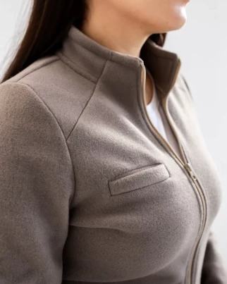 Медицинская кофта женская флисовая Дакота серая 406-328-842 (6637835) фото 7