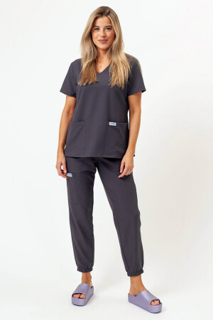 Women's medical suit "Maria" gray (501502) фото 5