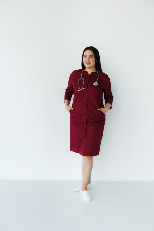 Women's medical gown Valerie Marsala +SIZE 156-326-677 (6625326) фото 4