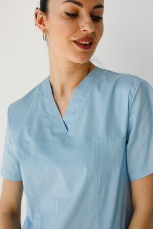 Women's medical suit Topaz azure Elite Stretch 488-333-708 / 492-333-705 (6624456) фото 3