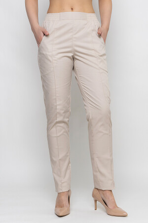 Костюм женский медицинский Моник зауженные брюки. Крем (5436957) фото 9