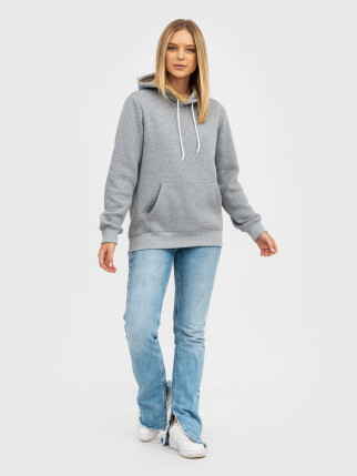Худи UNISEX с начесом U-0401 серый (5110274) фото 10