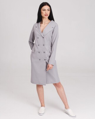 Medical gown women's Monica gray 356-328-677 (6613610) фото 2