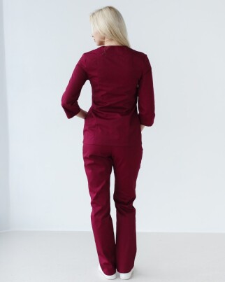 Medical suit women's Lotus marsala 125-326-679 (6613244) фото 2