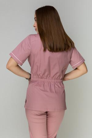 Monique+ Br. skinny suit. COTTON. Ash rose + rose (piping) (5410155) фото 15