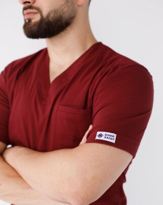 Медицинский костюм мужской Марсель марсала 353-326-708 (6613707) фото 4