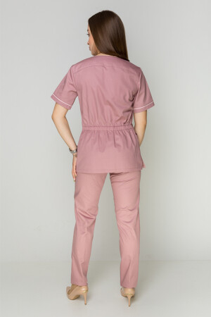 Monique+ Br. skinny suit. COTTON. Ash rose + rose (piping) (5410155) фото 6