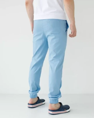 Medical pants men's joggers stretch blue 504-333-730 (6637783) фото 2