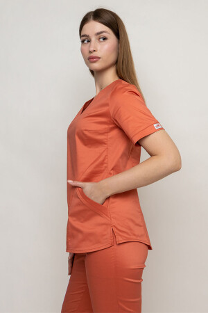 Medical stretch jacket Ewa-stretch. Terracotta (5436996) фото 4