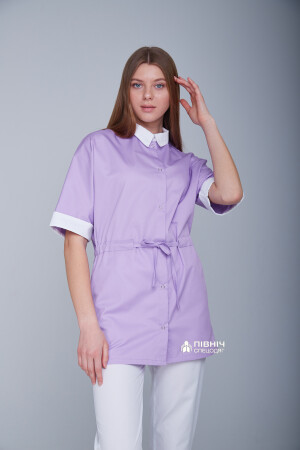 Women's medical blouse "Daria" lilac (3399105) фото 5