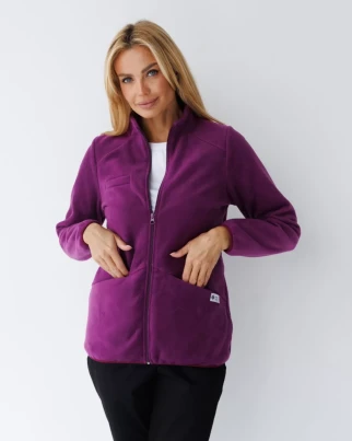 Medical sweatshirt women's fleece Dakota purple 406-335-842 (6637728) фото 1