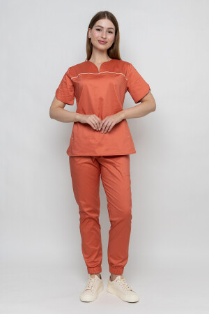Athena stretch butterfly suit with joggers. Terracotta (5436946) фото 2