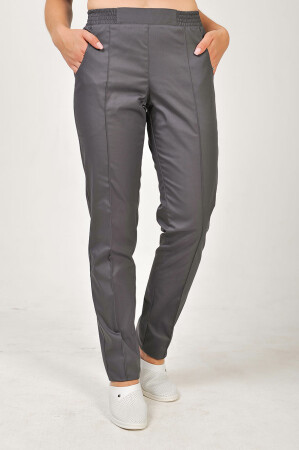 Trousers narrowed female Cotton asphalt  (544961) фото 1