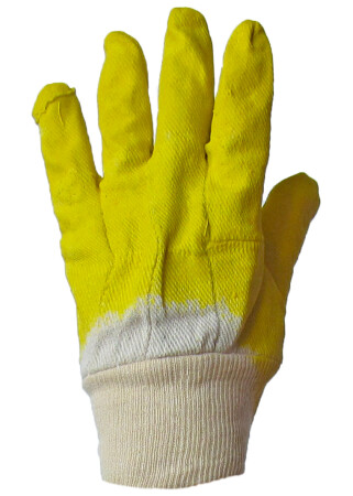 Sewn gloves with latex coating (30011) фото 2