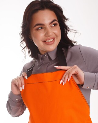 Professional water-repellent apron Verona orange 173-498-909 (6613855) фото 6