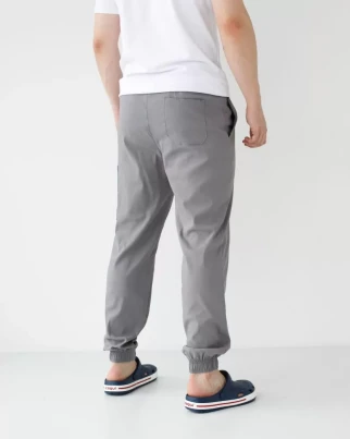 Medical pants men's joggers stretch gray 504-328-730 (6637784) фото 3