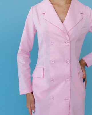 Medical gown women's Monica light pink 356-414-677 (6613590) фото 6