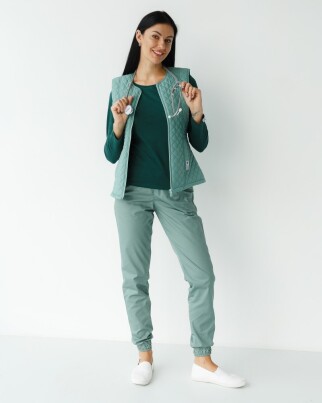 Medical insulated vest women's Geneva olive 366-327-844 (6613197) фото 5