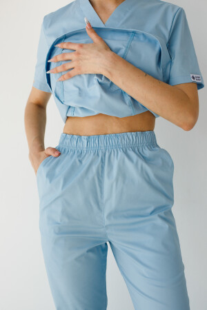 Women's medical suit Topaz azure Elite Stretch 488-333-708 / 492-333-705 (6624456) фото 7