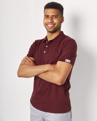 Men's medical polo cherry 148-416-677 (6613763) фото 1