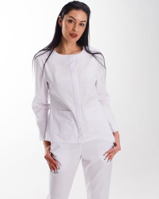Medical suit for women Jacqueline white 440-324-677 (6613358) фото 2