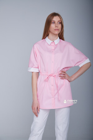 Women's medical blouse "Daria" pink (3399106) фото 3