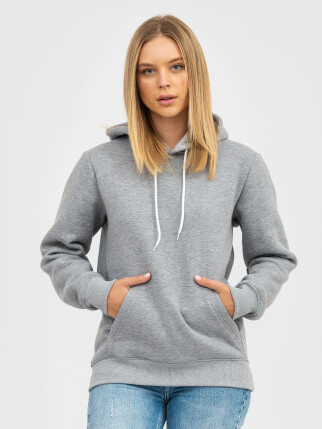 Худи UNISEX с начесом U-0401 серый (5110274) фото 7
