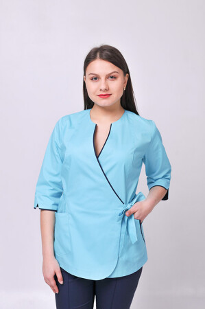Venice+ Br. skinny suit. COTTON. Menthol / dark blue (544627) фото 2