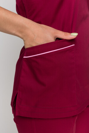 Костюм Монік, жіночий медичний, завужені штани. Марсал (5410152) фото 7