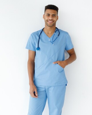 Medical suit for men Milan blue 134-333-708 (6613698) фото 3