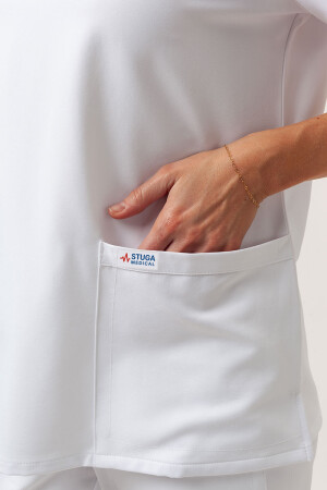 Medical suit "Maria" white (101103) фото 7