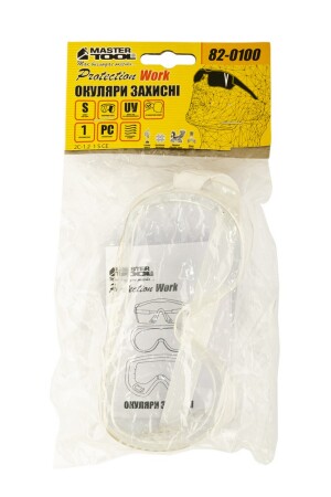 Окуляри закриті MASTERTOOL ПАНОРАМА оправа силікон вентиляційні отвори l клас прозорі 82-0100 (5211926) фото 2
