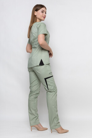 Medical suit Emelie-stretch, female. Pistachio (5436945) фото 3