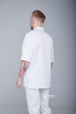 Men's medical shirt "ANDREW" white (3399145) фото 4
