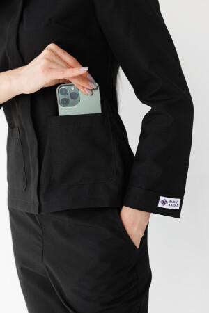 Women's medical suit Jacqueline black (Viscose “Elite”) 440-321-927 (6624472) фото 7