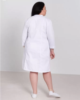 Medical coat for women Sakura white 160-324-678 / 310-324-679  (6613581) фото 10