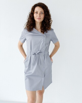 Medical tunic for women Naomi grey 151-328-679 (6613951) фото 3