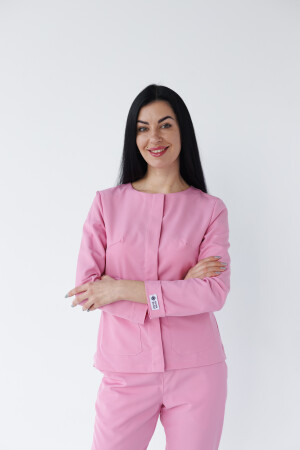 Women's medical suit Jacqueline pink (Viscose “Elite”) 440-337-927 (6624470) фото 2