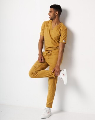 Медицинский костюм мужской Марсель горчичный  353-395-708 (6613704) фото 1