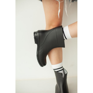 Women's rubber boots black L-767 (221226) фото 4